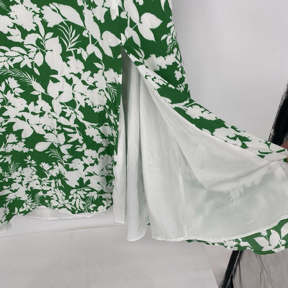 Ann Taylor Green and White Floral Midi Skirt - Picture 7 of 11